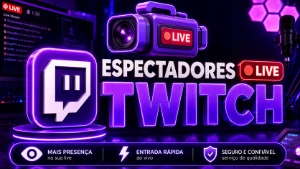 Twitch Espectadores 🔴Live [Entrega Rápida|Menor Preço!] - Redes Sociais
