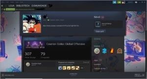 Conta csgo ouro 4, 300 hrs, steam level 19 + outros jogos - Counter Strike