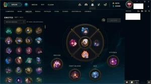 Conta LoL 1200+ skins Plat1 - League of Legends