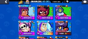 Conta de brawl Stars RECHEADA de skins exclusivas