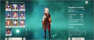 Ganyu + Baal + Childe + Kazuha + Diluc c1 + Qiqi + armas - Genshin Impact