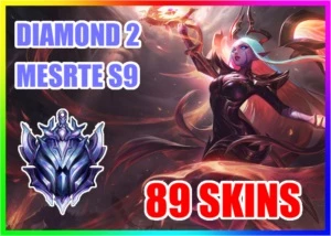 Conta LOL | DIAMANTE 2 | S9 MESTRE | 89 SKINS - League of Legends