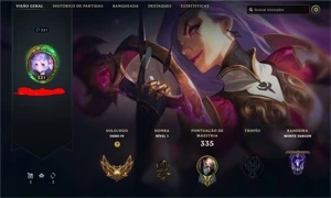 conta com 7 prestigios - League of Legends LOL