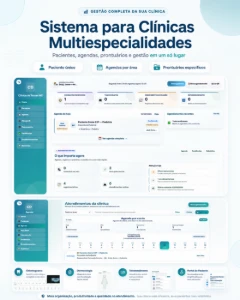Sistema Clínicas Agenda Prontuário Financeiro Multi Médicos - Sites, Lojas e Sistemas Prontos Sites e Scripts