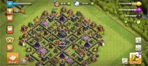 Conta CV9 semi full - Clash of Clans