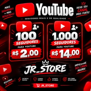 🟥Seguidores Para Youtube  🟥 - Outros