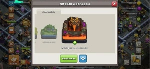 CONTA CV14 SEMIFULL COM SKIN LENDÁRIA, PAISAGEM + PASSE - Clash of Clans