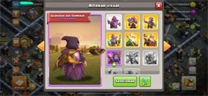 CONTA CV14 SEMIFULL COM SKIN LENDÁRIA, PAISAGEM + PASSE - Clash of Clans