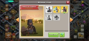 CONTA CV14 SEMIFULL COM SKIN LENDÁRIA, PAISAGEM + PASSE - Clash of Clans