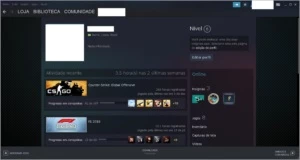 Conta steam Nível 6 com 20 jogos