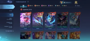 Conta mobile legends insana full heróis e emblemas