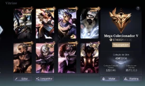 Conta mobile legends insana full heróis e emblemas