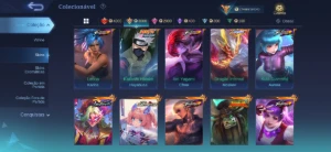 Conta mobile legends insana full heróis e emblemas