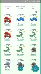 Conta de Pokémon GO 3ª Geração
