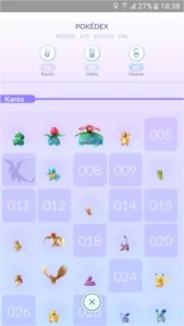 Conta de Pokémon GO 3ª Geração