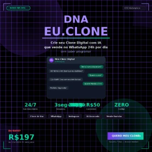 🧬 EU.CLONE — Método Pioneiro no Brasil - Inteligência Artificial