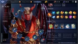 Lanceiro Lvl 70 | 77,857 power Com pet Épico - MIR4
