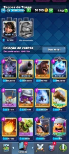 conta Clash Royale upada