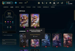 Conta prata 2 com 45 Champs e 35 Skins ( MAIN ADC ) - League of Legends LOL