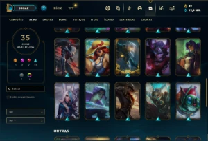 Conta prata 2 com 45 Champs e 35 Skins ( MAIN ADC ) - League of Legends LOL