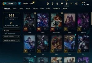 Conta prata 2 com 45 Champs e 35 Skins ( MAIN ADC ) - League of Legends LOL
