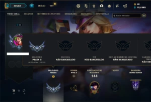 Conta prata 2 com 45 Champs e 35 Skins ( MAIN ADC ) - League of Legends LOL