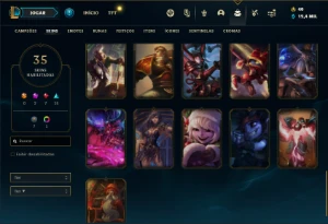 Conta prata 2 com 45 Champs e 35 Skins ( MAIN ADC ) - League of Legends LOL