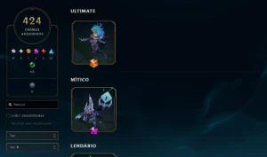 (ACEITO OFERTA) Conta LoL RARA | 460+ Skins | Todos Campeões - League of Legends