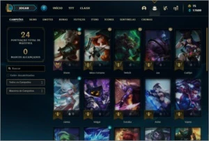 Conta diamante 4 com 4 skins e 26 champs + 17k de EA - League of Legends LOL