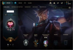 Conta League of Legends + de 700 skins e 10k investido LOL