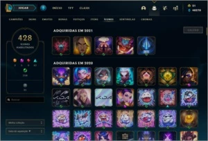 Conta League of Legends + de 700 skins e 10k investido LOL