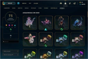 Conta League of Legends + de 700 skins e 10k investido LOL