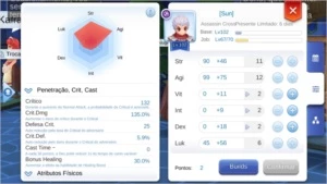 RAGNAROK MOBILE - SINX NV 102/67 COM 510GM + 165KK CASH - Ragnarok Online