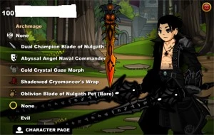 Conta AQW - Adventure Quest World