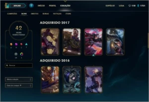 Conta diamante s4,s5,s6, e platina s7 - League of Legends LOL