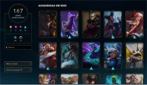 Lol Conta Mestre cheia de skin todos os champs - League of Legends
