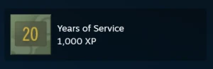 Conta Steam Antiga – 20 Anos de Serviço | Level 10
