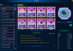 🚀Conta End-Game LA-Omega com Quantum + Bloom + Omm - Digimon Masters Online DMO