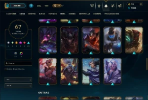 Unranked com 110 CHamps e 67 Skins +1 Prestigio do Sylas - League of Legends LOL