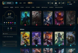 Unranked com 110 CHamps e 67 Skins +1 Prestigio do Sylas - League of Legends LOL