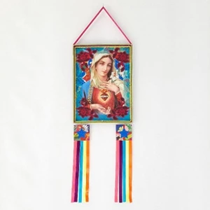 Estandarte de Santo - Sagrado Coração de Maria - Artesanato e Personalizados