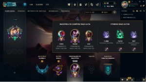 Conta LOL e Valorant - 240 Skins, Nivel 440, MMR Plat/Esm - League of Legends