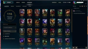 Conta League of Legends 44 Champs+ sinks Projeto Lucian LOL