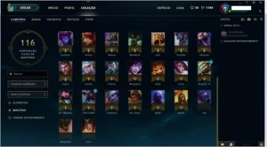 Conta League of Legends 44 Champs+ sinks Projeto Lucian LOL