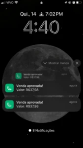 Aplicativo de Notificação de vendas da kiwify - Outros