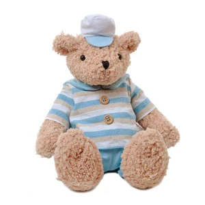 Ursinho Teddy Marinheiro (28 cm) - sentado - Artesanato e Personalizados