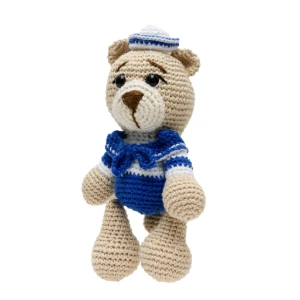 Urso Marinheiro Médio Amigurumi - Artesanato e Personalizados