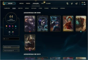 PROMOÇÃO CONTA LOL -> GOLD 3 COM  44 SKINS + 123 CAMPEÕES - League of Legends