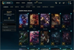 PROMOÇÃO CONTA LOL -> GOLD 3 COM  44 SKINS + 123 CAMPEÕES - League of Legends