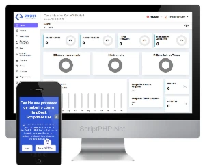 Script PHP HelpDesk, Suporte, Com Site e Chat Online
